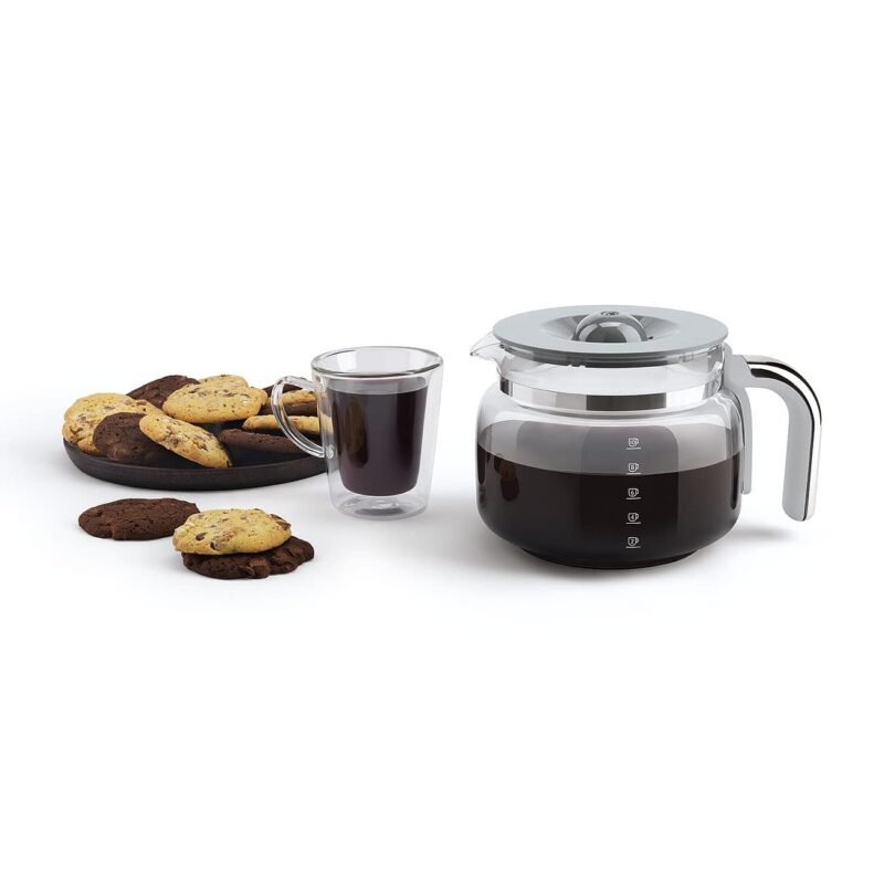 Smeg DCF02CRUK Drip Coffee Maker – 1.4 L, Aroma Selector, Auto-Start Timer, Anti-Drip System, Digital Display, Cream - Image 14