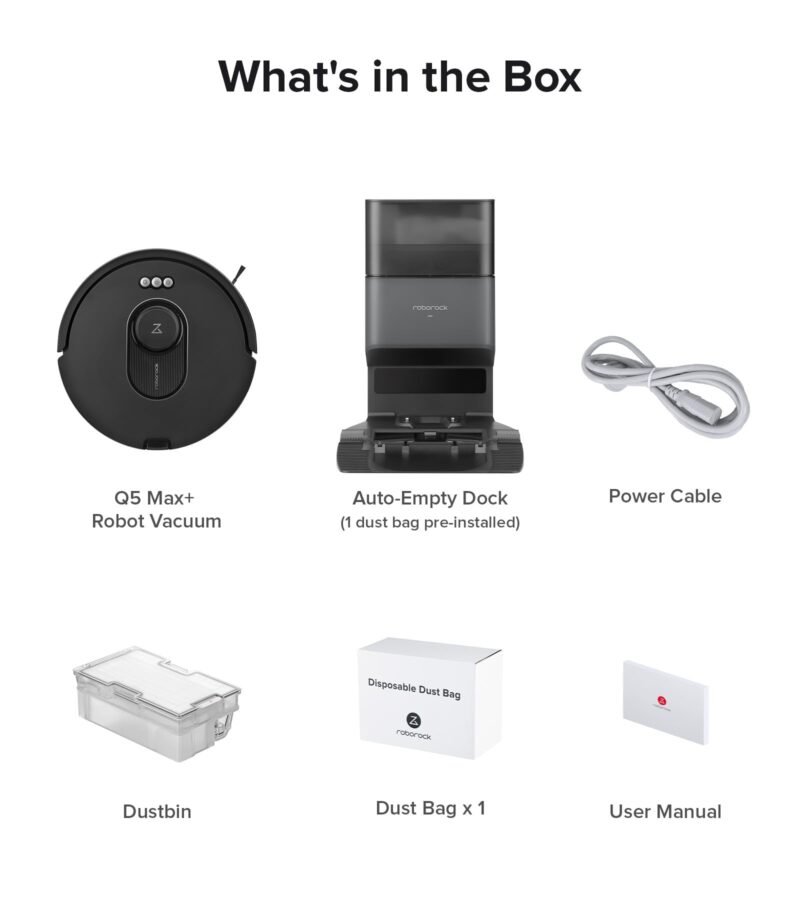 Roborock Qrevo Series Robot Vacuum and Mop – 8000Pa Suction, Dual Spinning Mops, LiDAR Navigation, Self-Emptying Dock, Smart App & Pet Hair Cleaning - Image 27