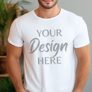 White Bella Canvas 3001 Mockup, T-Shirt SoloShop,
