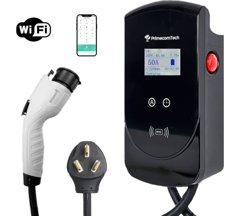Primecom 50 Amp Level 2 Adjustable EV Charger Only In ElectoGb