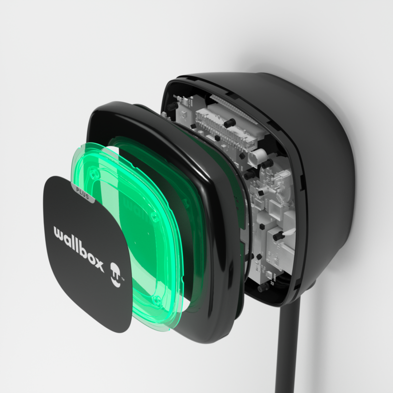 Wallbox Pulsar Max 7kw EV Charge Point, Tethered Charger - Type 2 Only In ElectoGb