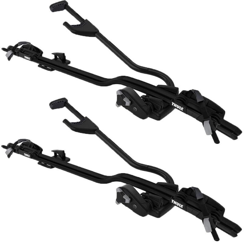 THULE ProRide 598 Black Roof-Mounted Upright Bike Carriers x 2 Only In ElectoGb