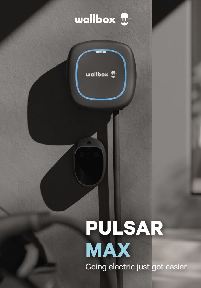 Wallbox Black Pulsar Max 7.4KW 5m Tethered EV Charger PLP2-0-2-2-F-002-C Only In ElectoGb