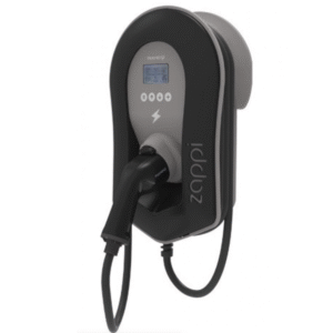 Zappi  Multiphase ev charger 7kw to 22kw tethered black Only In ElectoGb