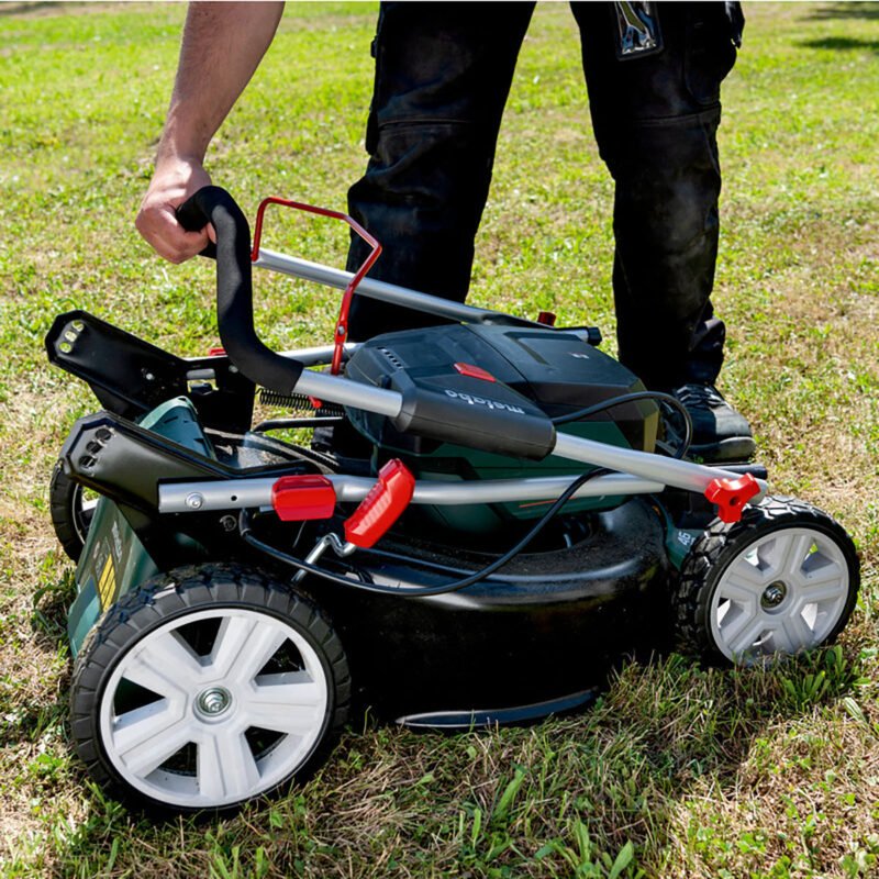 Metabo RM 36-18 LTX BL 46 36V Brushless 46cm Lawn Mower with 2 x 5.2Ah Battery & Charger