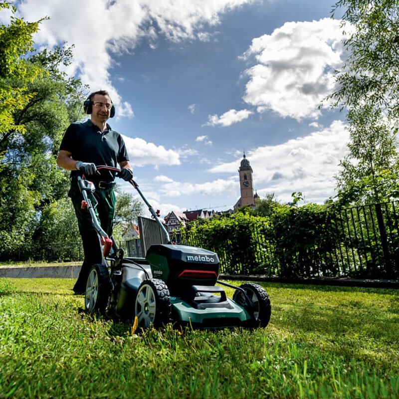 Metabo RM 36-18 LTX BL 46 36V Brushless 46cm Lawn Mower with 2 x 2.0Ah Battery & Charger